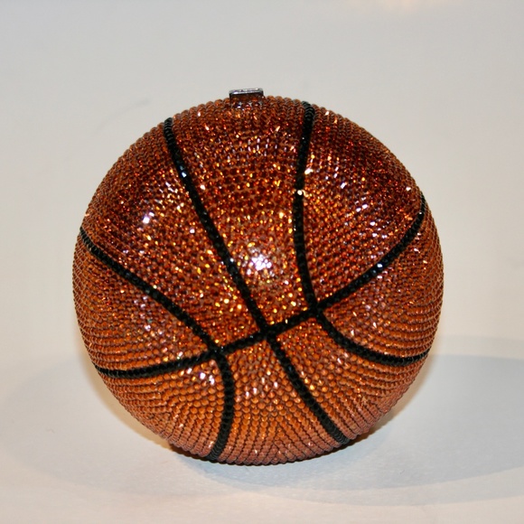 Judith Leiber Handbags - Judith Leiber Basketball Clutch Bag